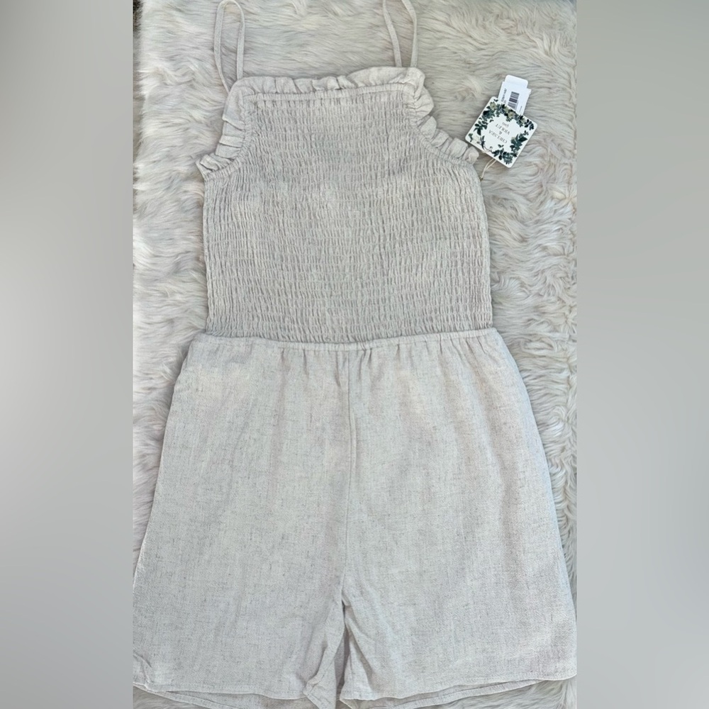 Chelsea & Violet Girl's Sleeveless Smocked Romper
